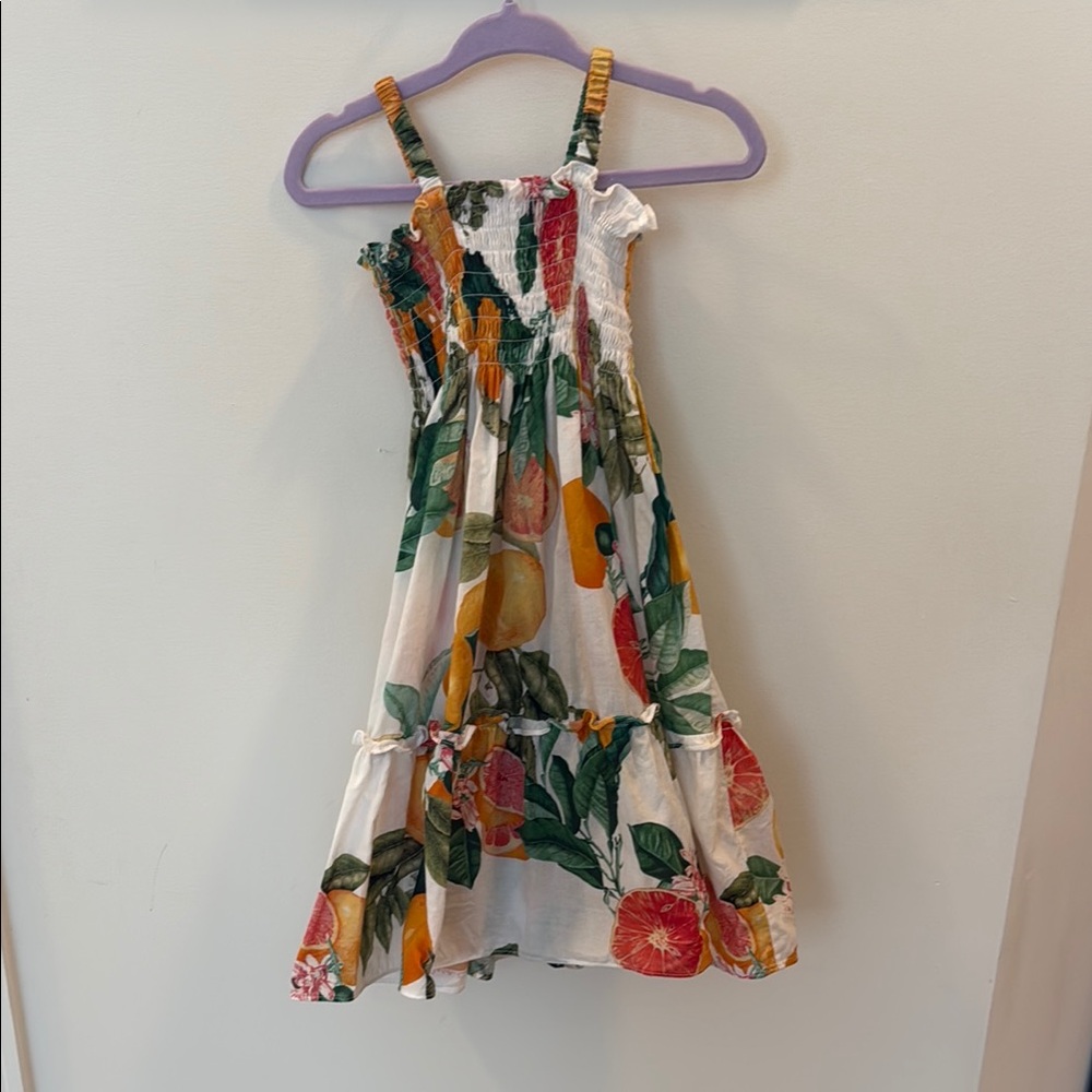 Cara Cara Goldie dress Colorful Fruit Print Kids Dress 4T Italy dress
